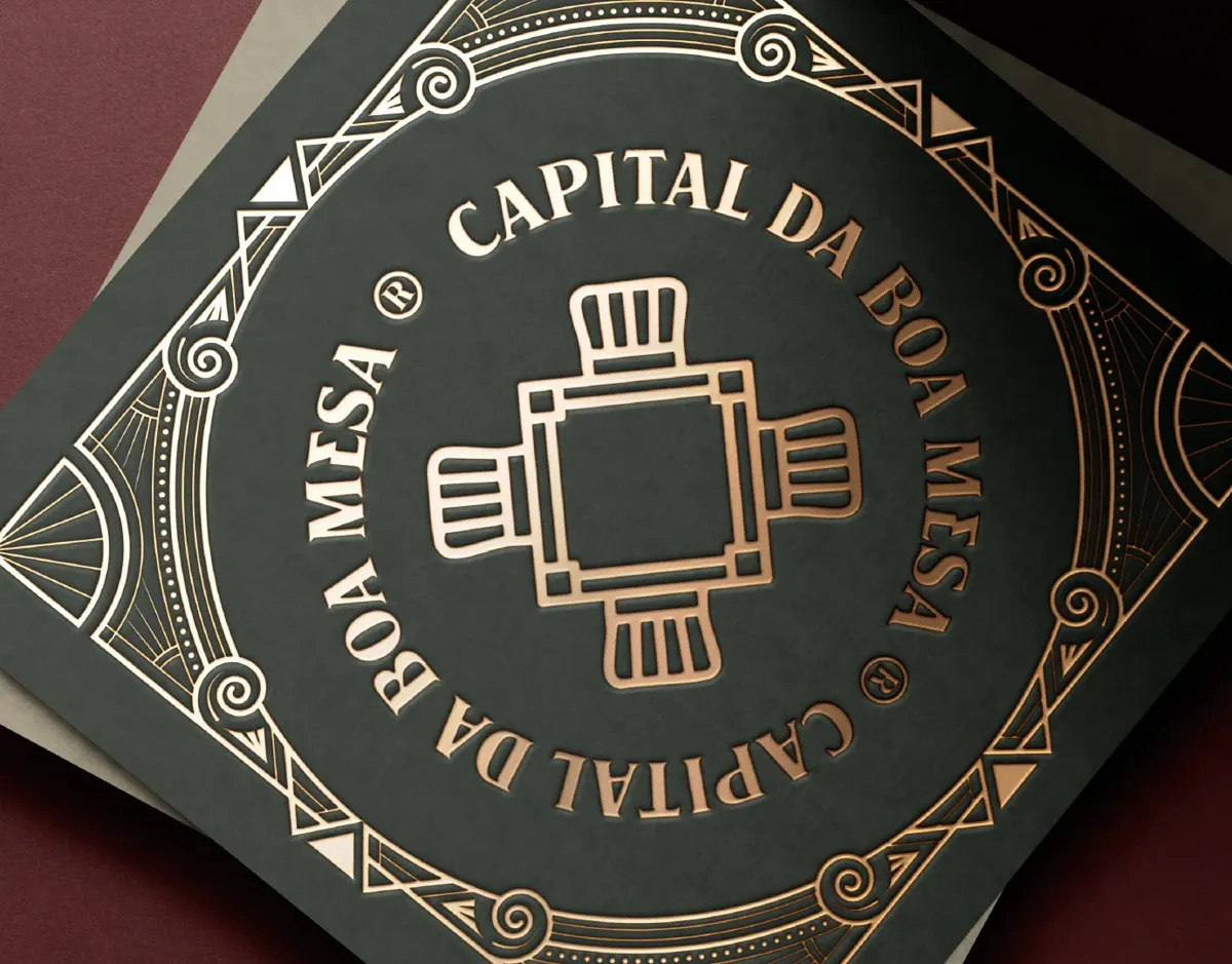 Projeto de identidade visual Capital da Boa Mesa